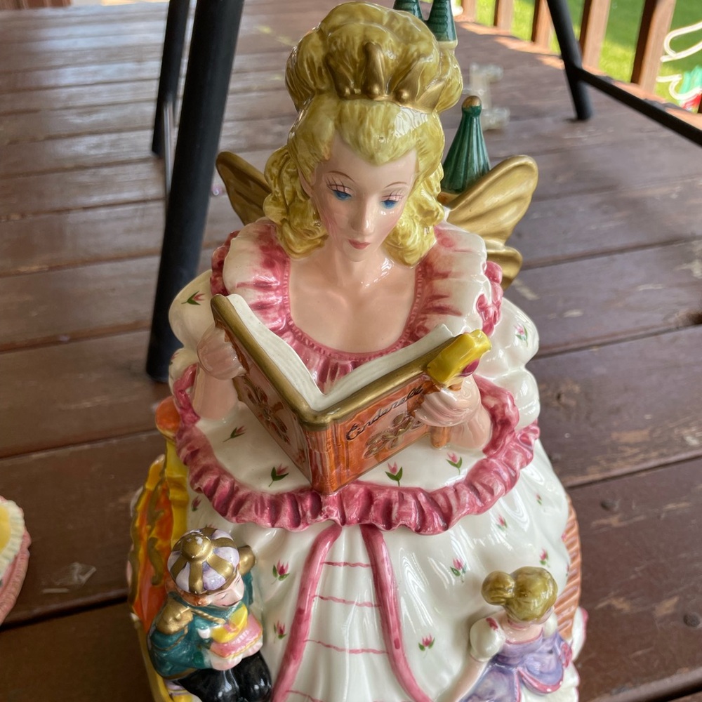 Fitz and Floyd Hand-Painted Ceramic Piece Cinderella Fairy Godmother